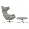 Grand Repos Lounge Chair and Ottoman  option Cosy 2 Pebble Gray