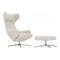 Grand Repos Lounge Chair and Ottoman  option Dumet Ivory Melange