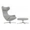 Grand Repos Lounge Chair and Ottoman  option Dumet Pebble Melange