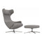 Grand Repos Lounge Chair and Ottoman  option Dumet Sierra Gray Melange