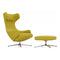 Grand Repos Lounge Chair and Ottoman  option Dumet Yellow Melange