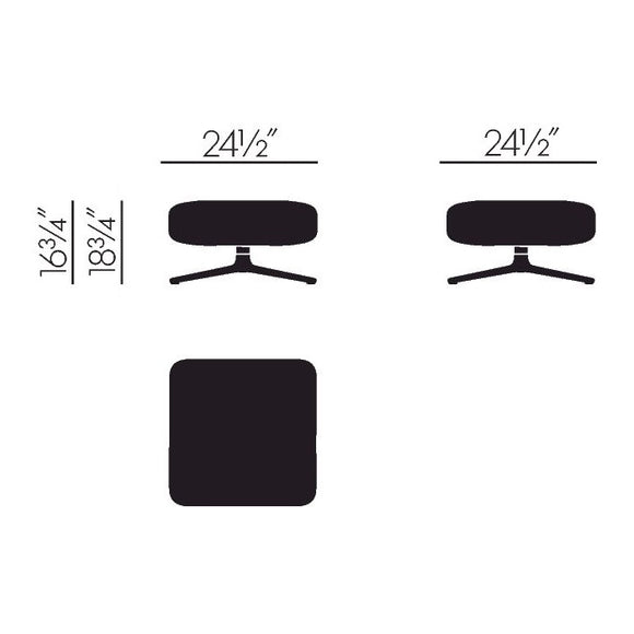 Vitra Grand Repos Lounge Chair and Ottoman 2Modern