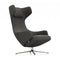 Grand Repos Lounge Chair  option Dumet Carbon/Black
