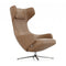 Grand Repos Lounge Chair  option Leather Camel