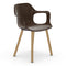 HAL Wood Armchair  option Chocolate