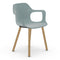 HAL Wood Armchair  option Ice Grey