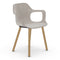 HAL Wood Armchair  option Warm Grey