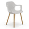 HAL Wood Armchair  option White