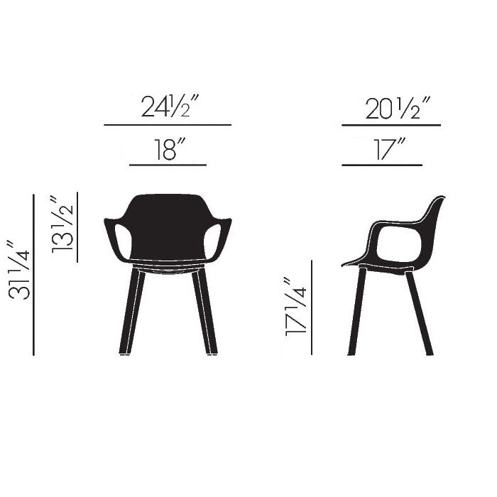 HAL Wood Armchair