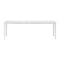 Plate Rectangular Coffee Table  option Carrara Marble / White