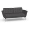 Suita 2-Seater Sofa with Tufted Cushions  option Cosy 2 Classic Grey