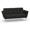 Suita 2-Seater Sofa with Tufted Cushions  option Dumet Carbon/Black