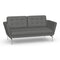 Suita 2-Seater Sofa with Tufted Cushions  option Dumet Sierra Gray Melange