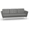 Suita 3-Seater Sofa with Tufted Cushions  option Dumet Sierra Gray Melange
