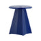 Tabouret Métallique Side Table  option Prouve Bleu Marcoule