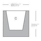 Cilindro Planter with Self-Watering System