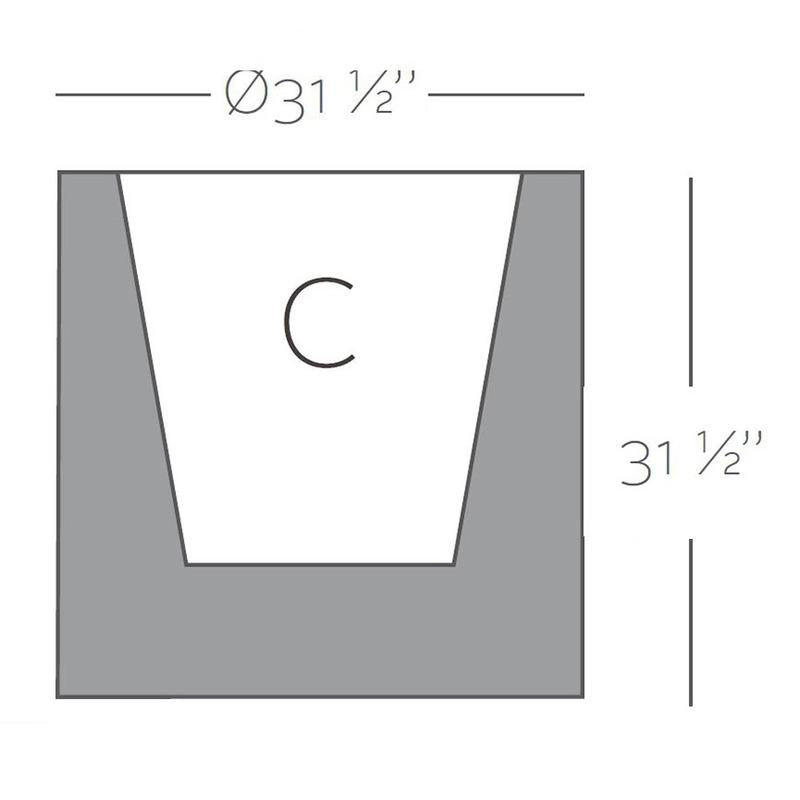 Cilindro Planter with Self-Watering System
