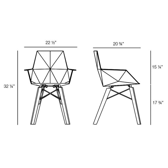 Faz Wood Armchair (Set of 4)