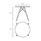 Faz Wood Round Dining Table