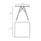 Faz Wood Square Dining Table