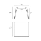 Faz Wood Square Lounge Table