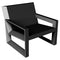 Frame Lounge Chair  option Black