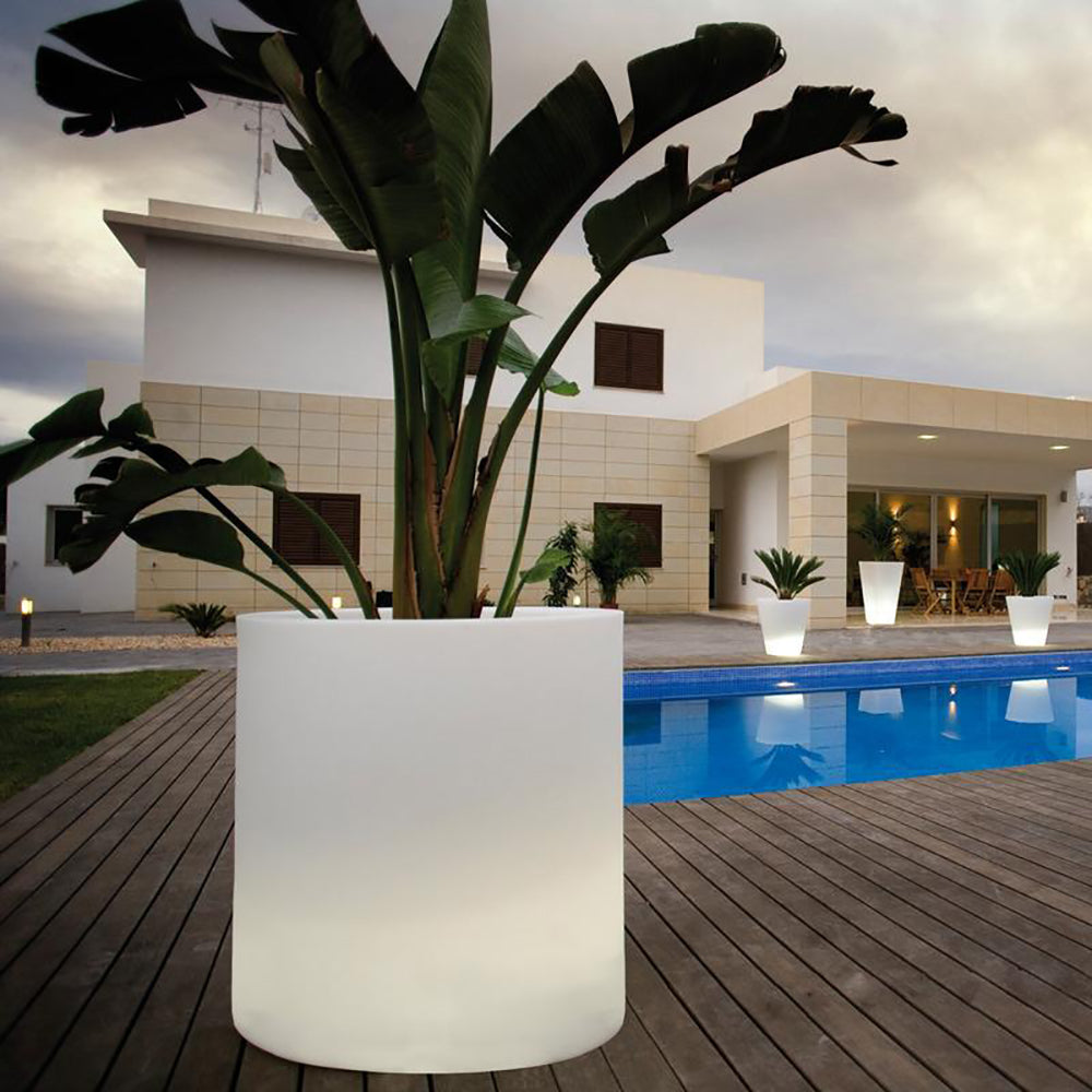Illuminated Cylinder Planter