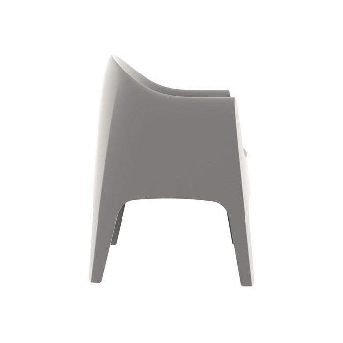 Solid Outdoor Armchair (Set of 4)