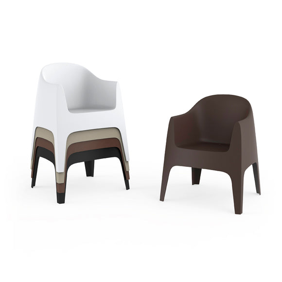 Solid Outdoor Armchair (Set of 4)