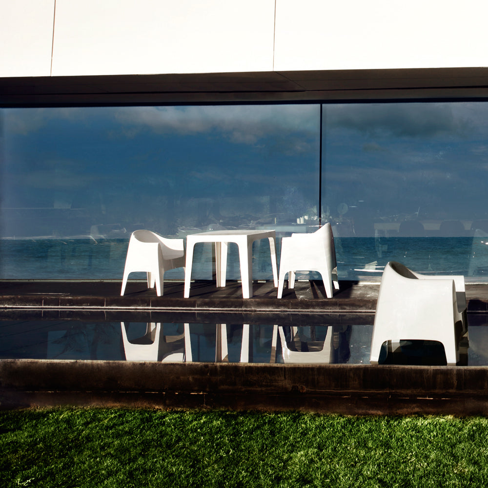 Solid Outdoor Armchair (Set of 4)
