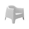 Solid Lounge Chair (Set of 2)  option White