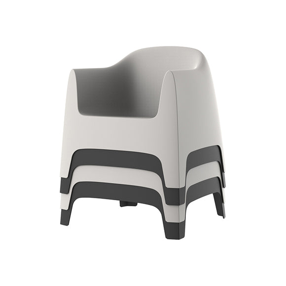 Solid Outdoor Lounge Chair (Set of 2)