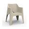 Voxel Stacking Armchair (Set of 4)  option Basic Ecru