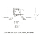 Aether 3.5IN Color Changing 0-30 Degree Round Adjustable Trim
