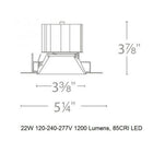 Aether 3.5IN Color Changing Round Trimless Downlight Trim