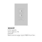 Bluetooth Ceiling Fan Wall Control
