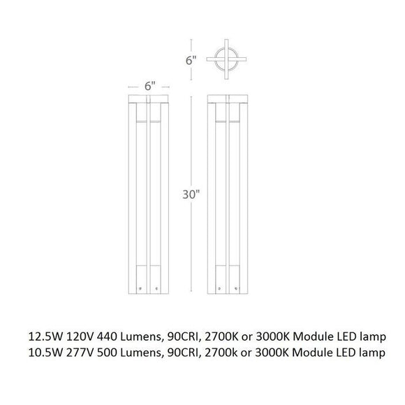 Chamber LED Bollard