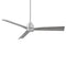 Clean Outdoor Ceiling Fan  option Brushed Aluminum