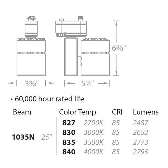 Exterminator II LED 35W Track Head