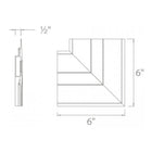 InvisiLED Symmetrical Recessed Channel Lateral Corner