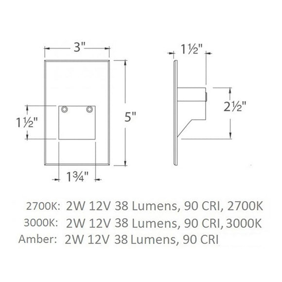 Low Voltage 4021 Vertical Step and Wall Light