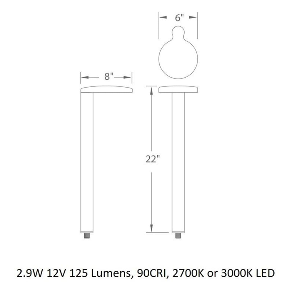 LED 12V Round Outdoor Path Light