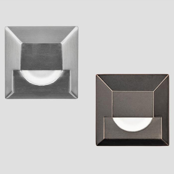 Low Voltage 2061 Outdoor Square Step and Wall Light