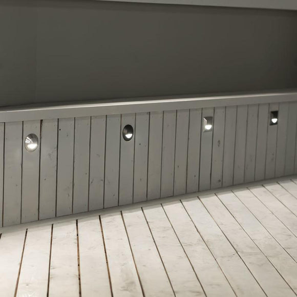 Low Voltage 2061 Outdoor Square Step and Wall Light