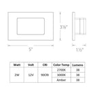 Low Voltage 4071 Diffused Step and Wall Light