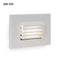 Low Voltage 4051 Horizontal Louvered Step and Wall Light  option White