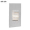 Low Voltage 4061 Vertical Louvered Step and Wall Light  option White