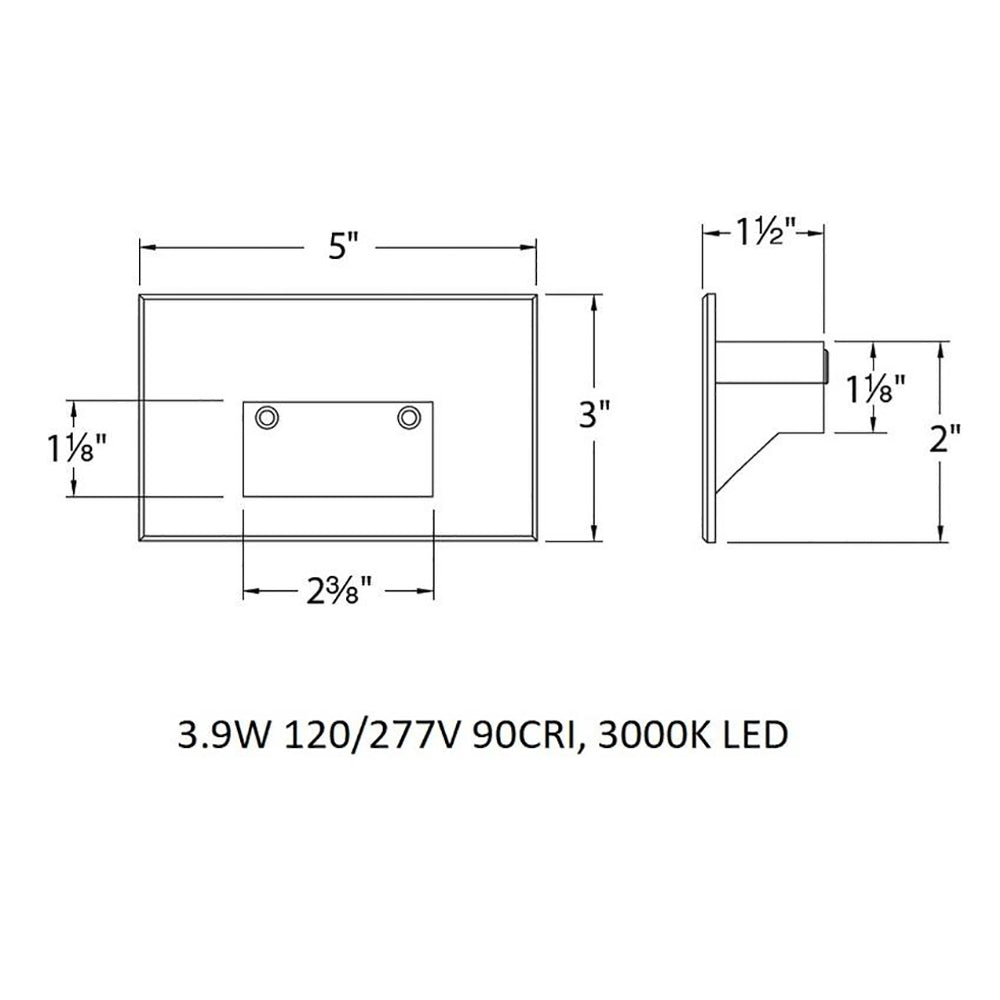 LEDme Outdoor Horizontal Step and Wall Light