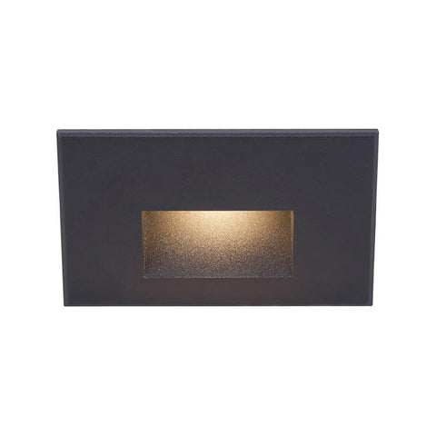WAC LEDme 120V Horizontal Ledge Step & Wall Light – 3000K, 3.5W, IP66 Rated, Black, For Indoor And Outdoor Use