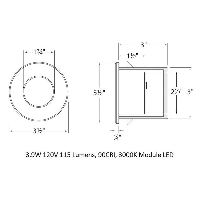 LEDme Outdoor Full Round Step and Wall Light